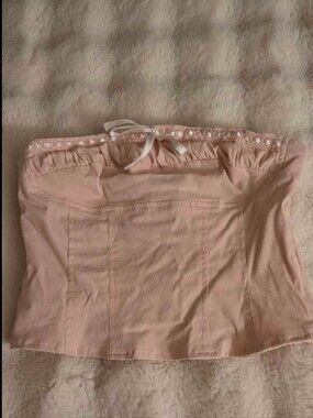 Garage Pink Tube corset top